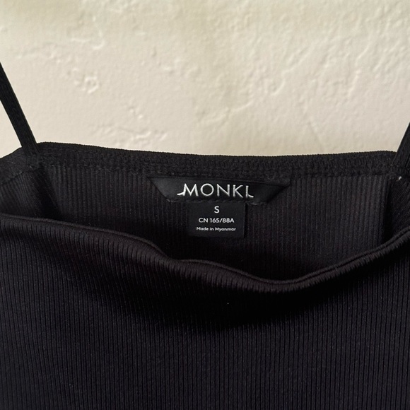 Monkl White Ribbed Crop Tank - Picture 6 of 6